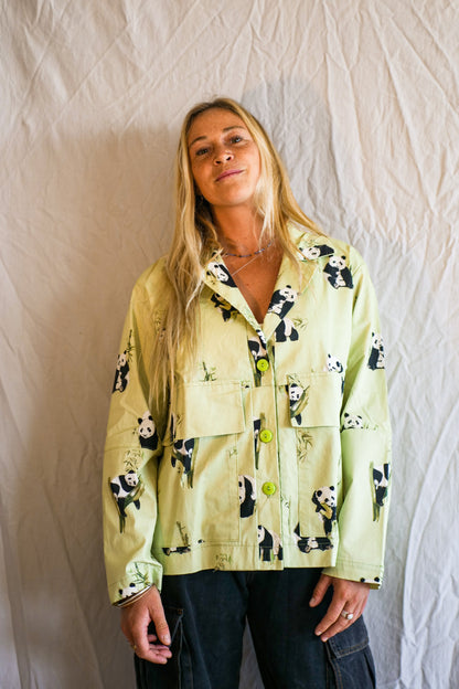 Ladies light-weight Jacket - The Sam in Panda Lime