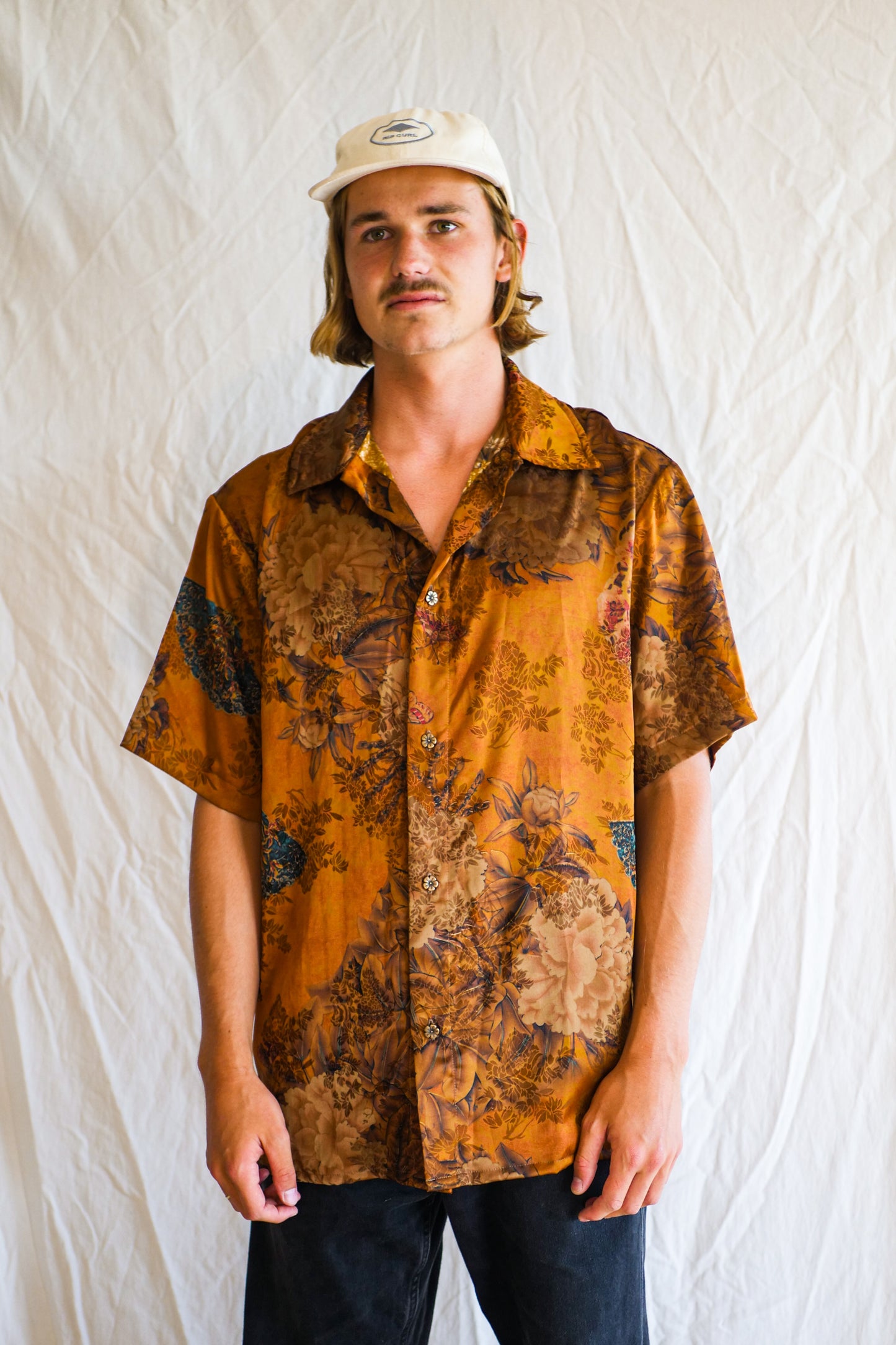 Men's Button up shirt- The Classic in Japanese Gold