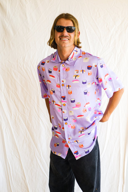 Men's Button up shirt- The Classic in Sushi Platter