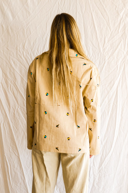 Ladies light-weight Jacket - The Sam in Sandy Toucan