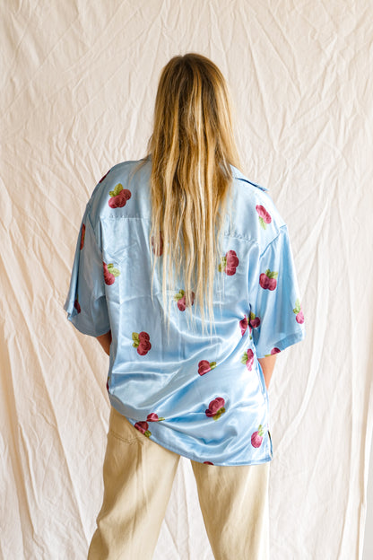 Men's Button up shirt- The Classic in Blueberry Skies